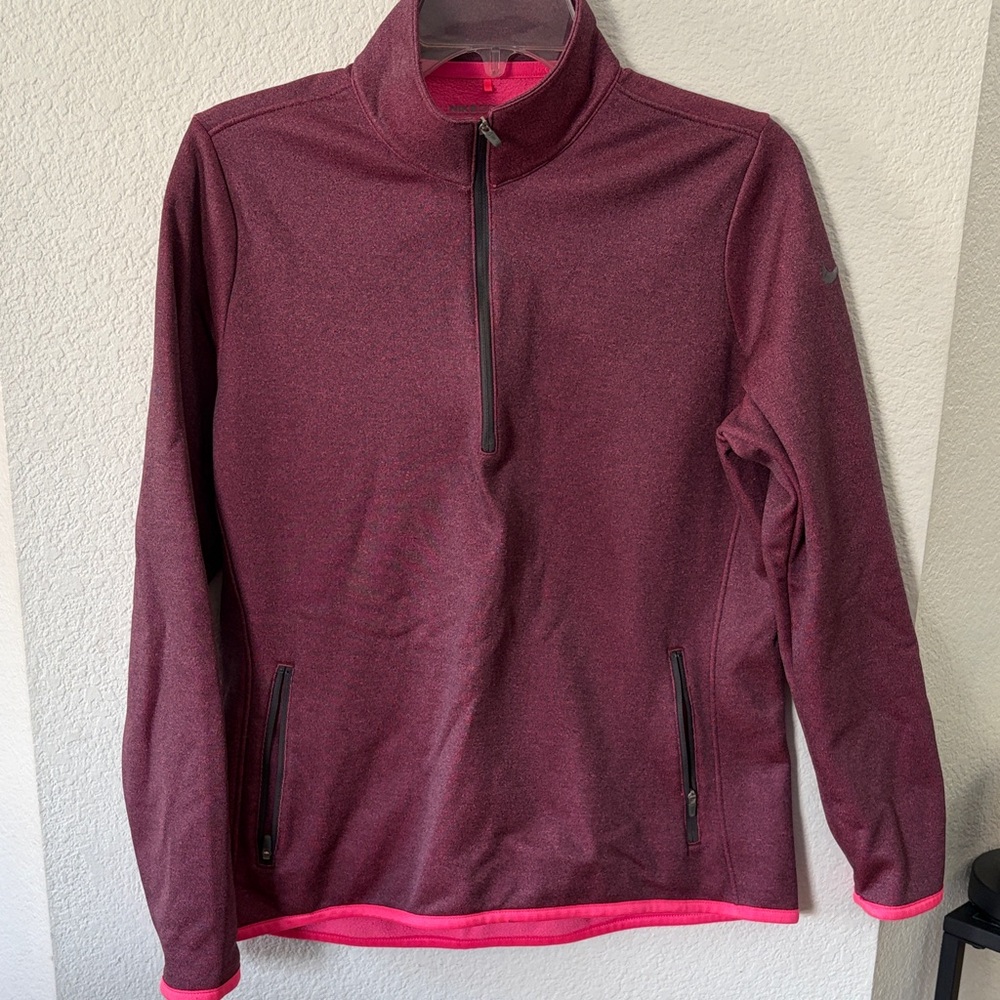 Nike Golf Pink Therma-Fit Pullover
